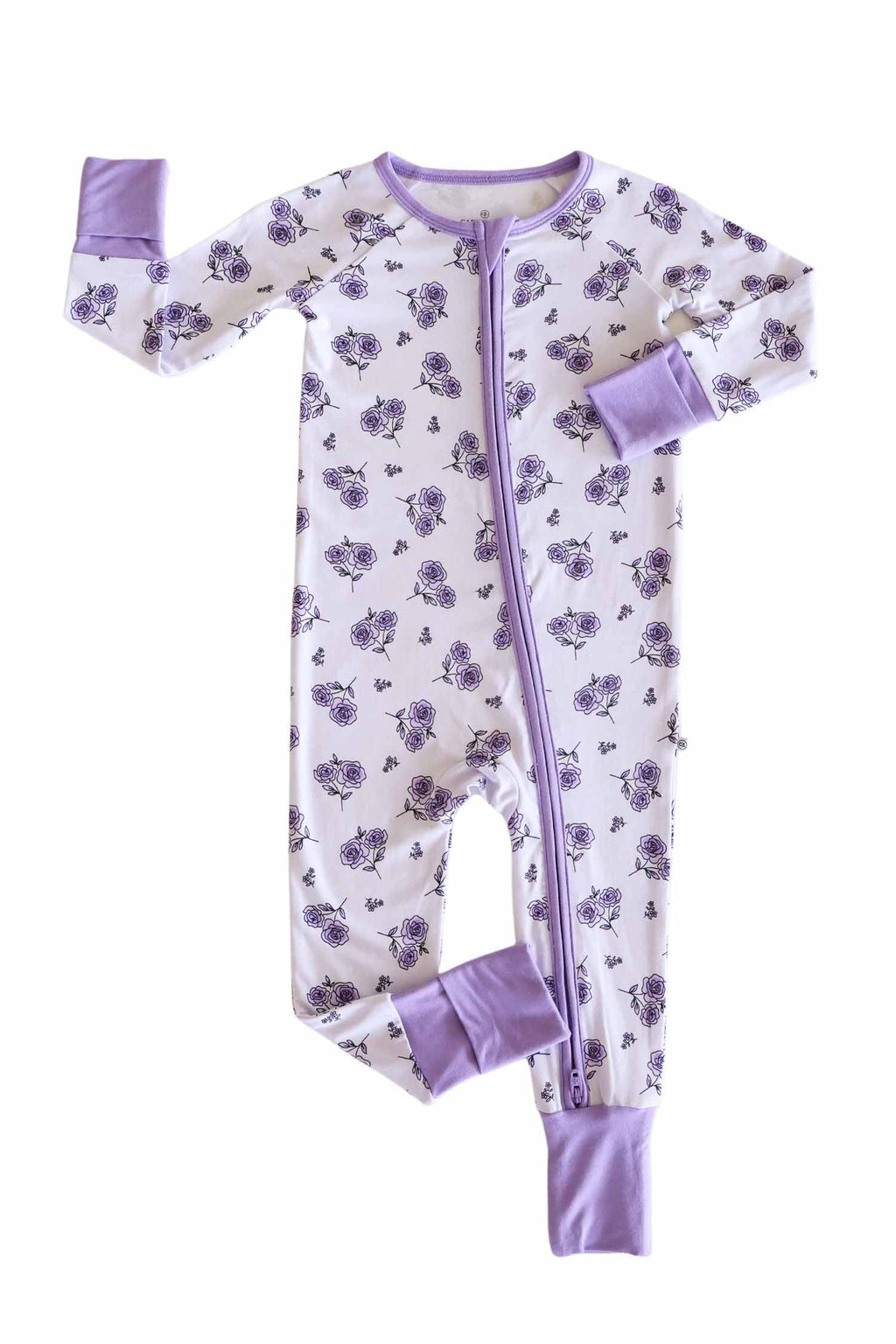 Convertible Zip Romper | Amethyst Garden