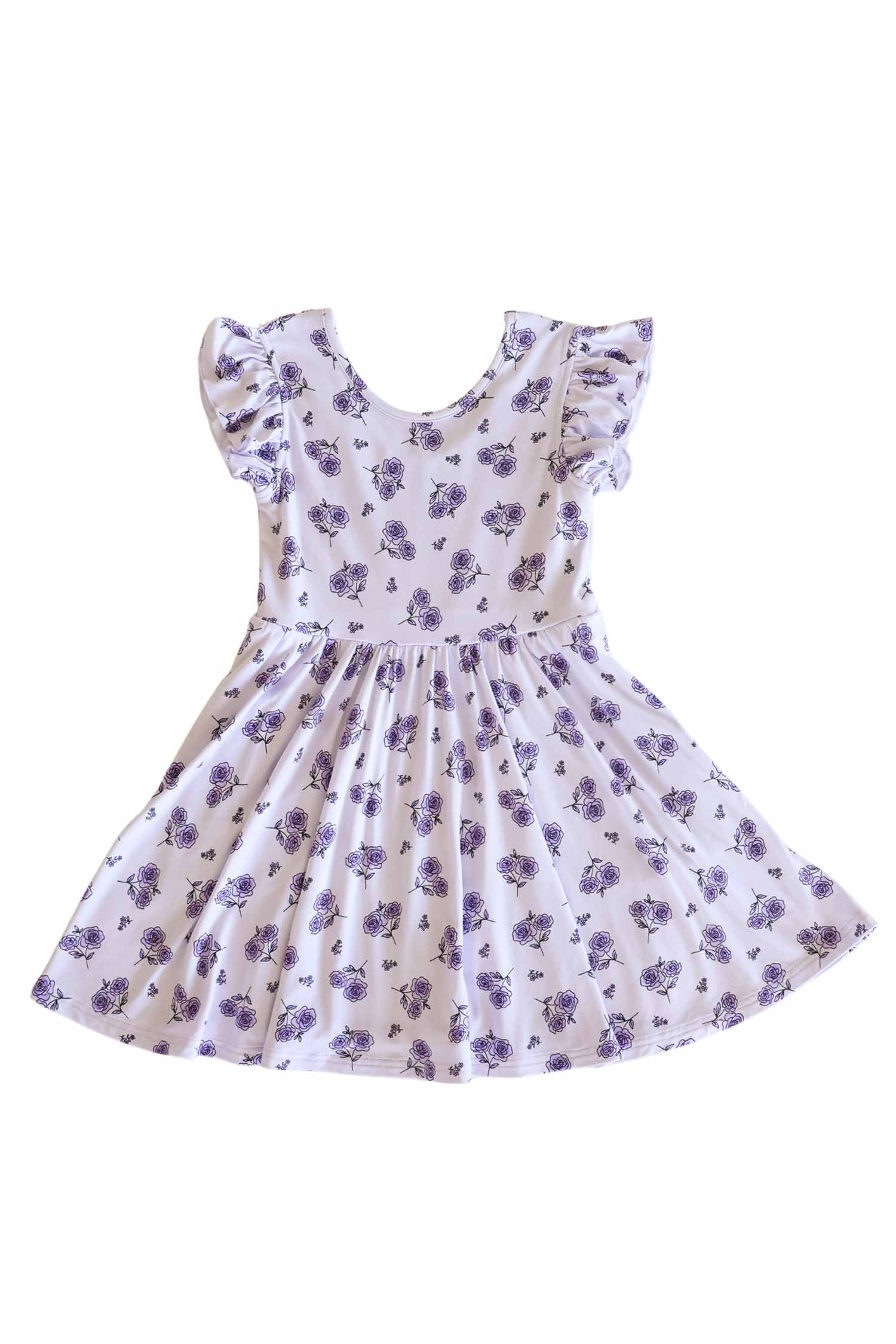 Ruffle Twirl Dress | Amethyst Garden