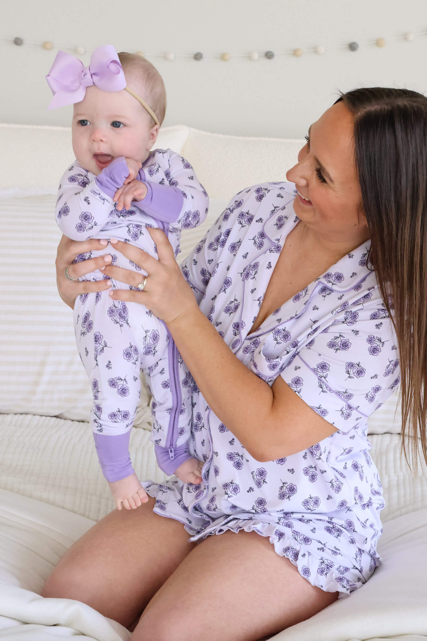 Convertible Zip Romper | Amethyst Garden