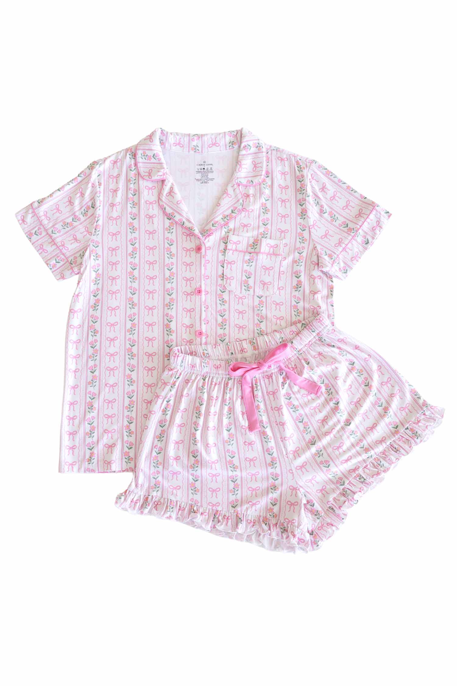 Women's Two Piece Short Lounge Set | Coquette Garden