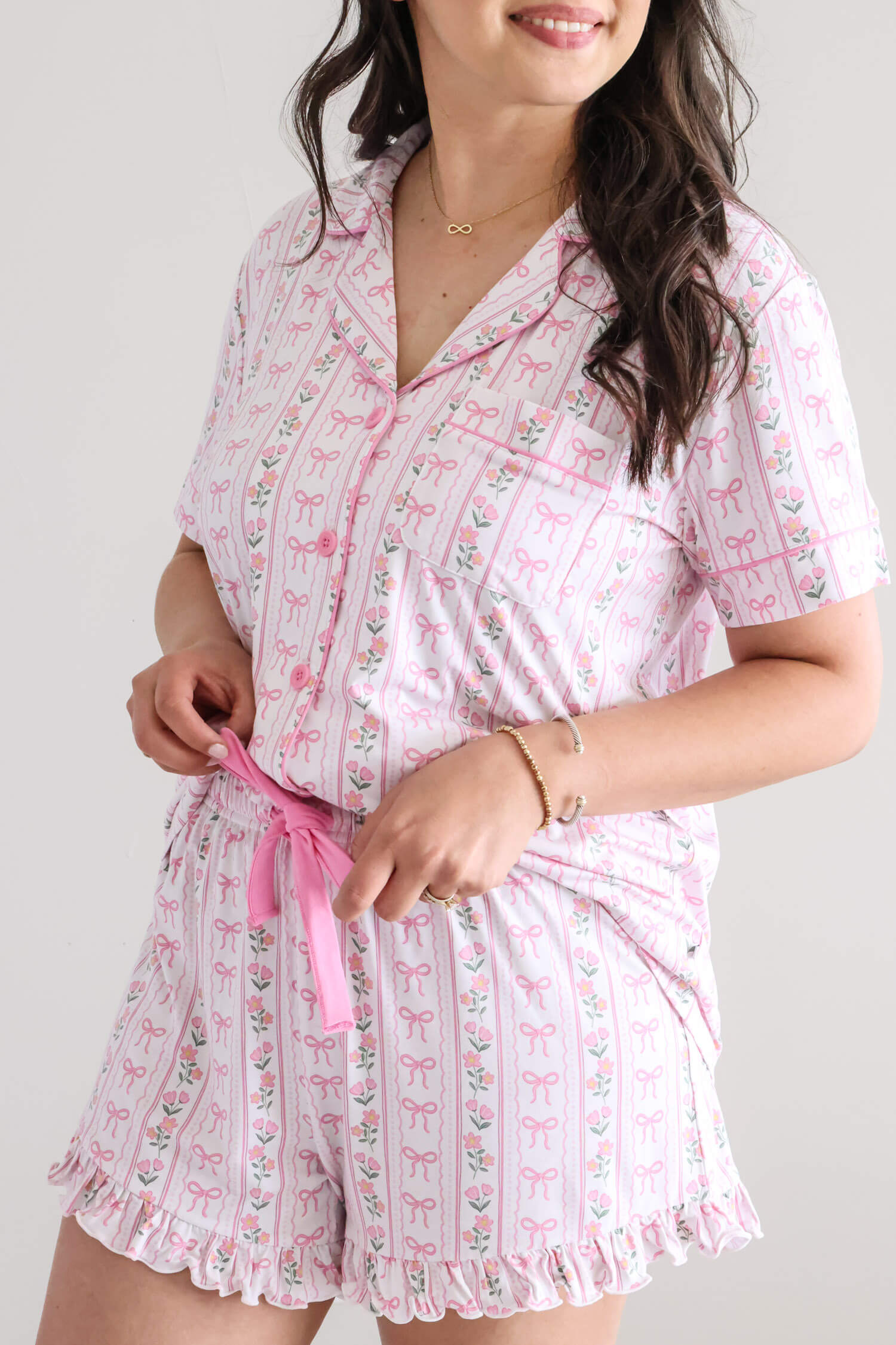 Women's Two Piece Short Lounge Set | Coquette Garden