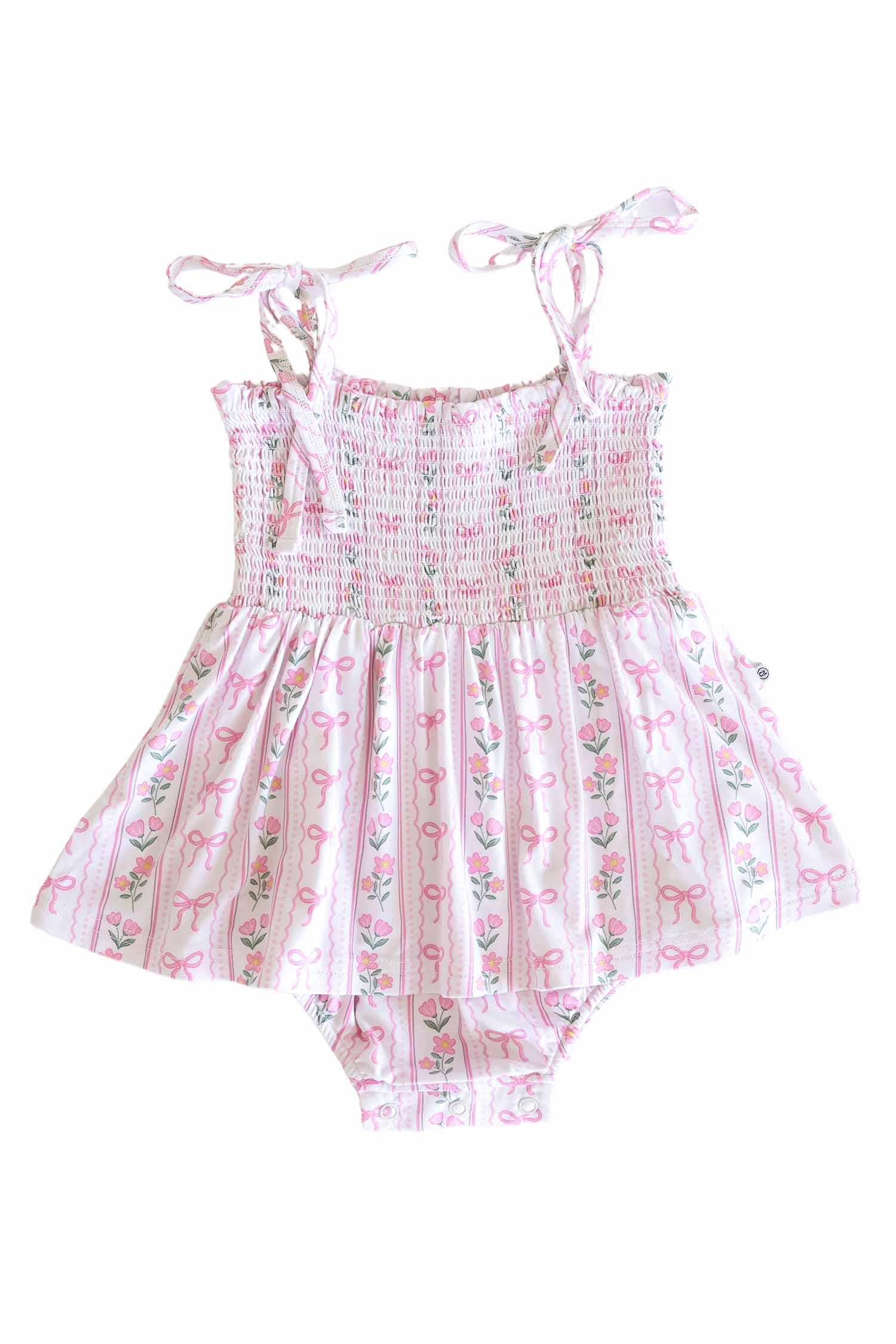 Smocked Twirl Bodysuit | Coquette Garden