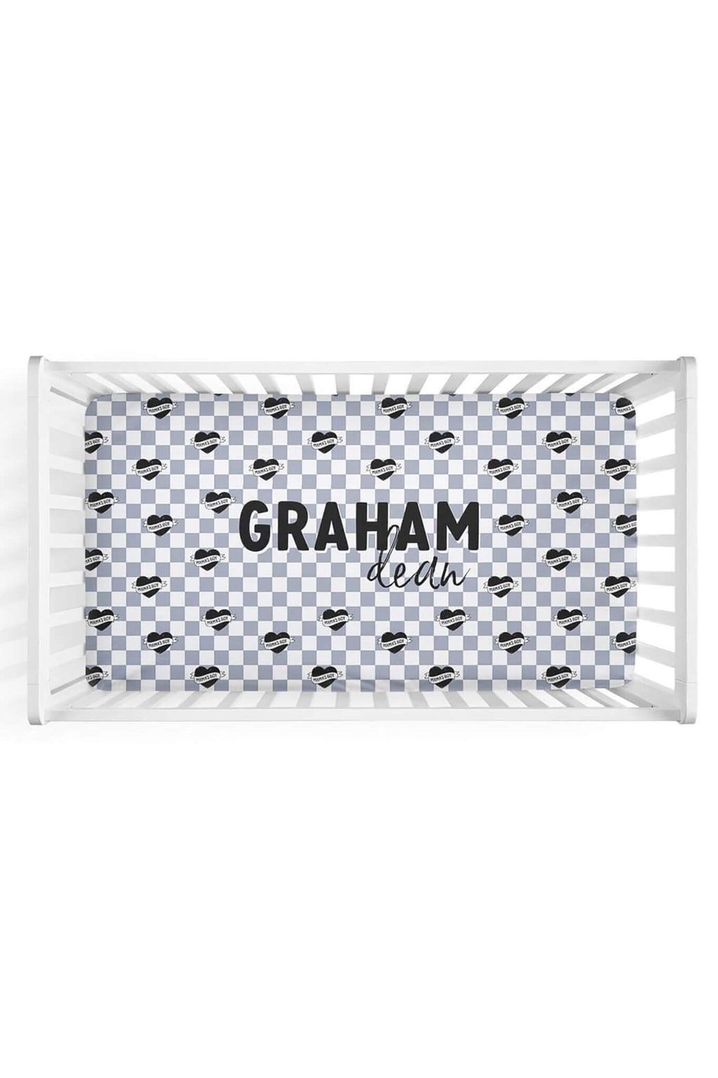 Mama's Boy Personalized Crib Sheet