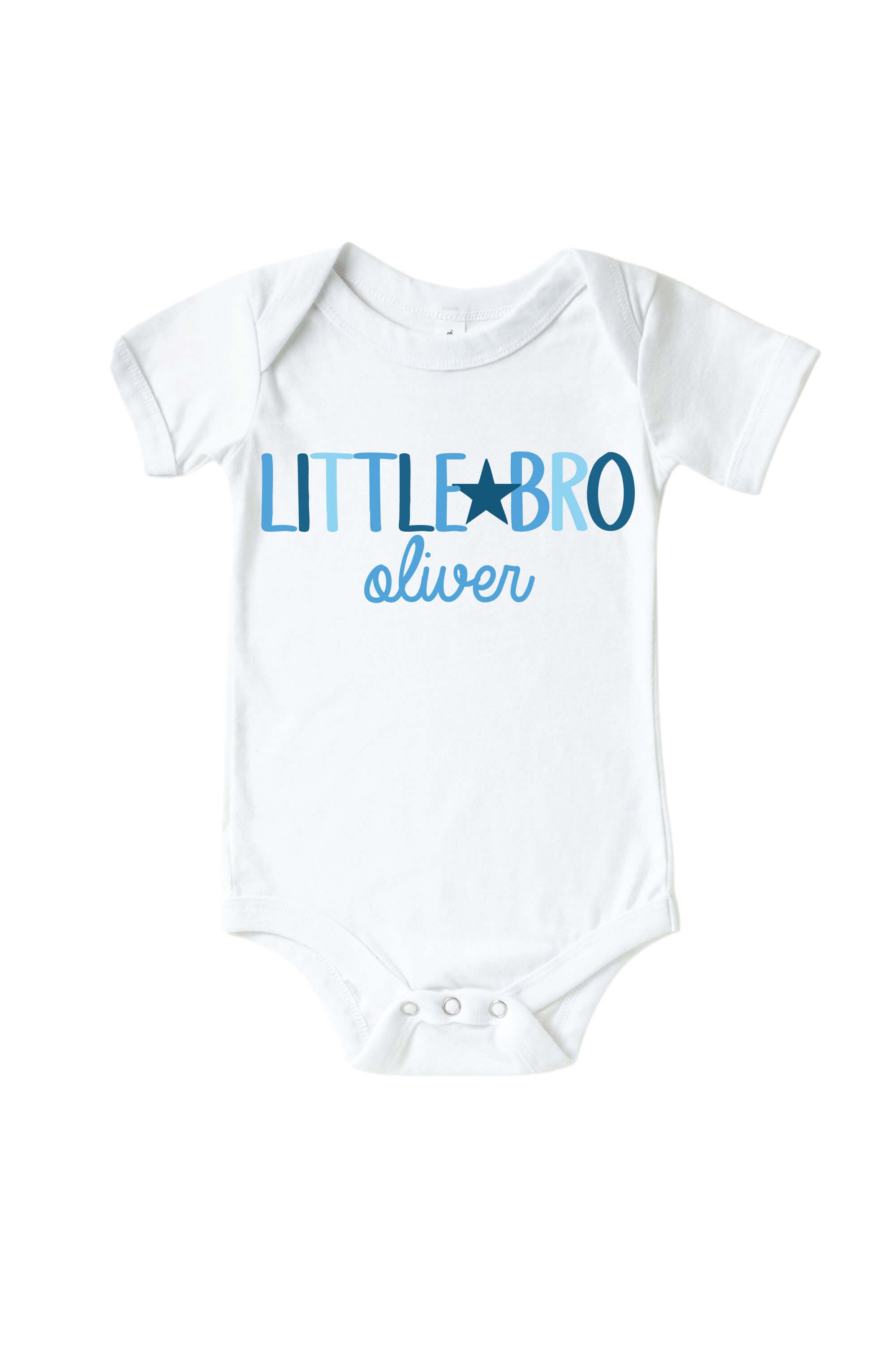 Personalized Still The Baby Graphic Bodysuit | White