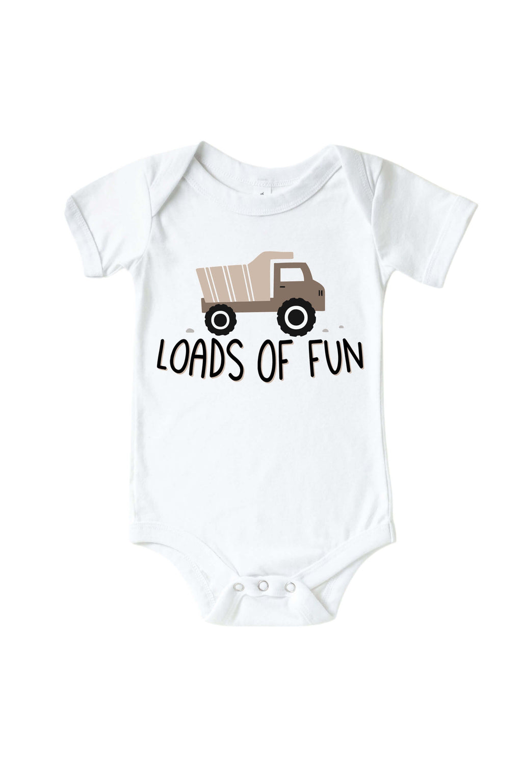 Loads Of Fun Graphic Bodysuit & Kids Tee | White
