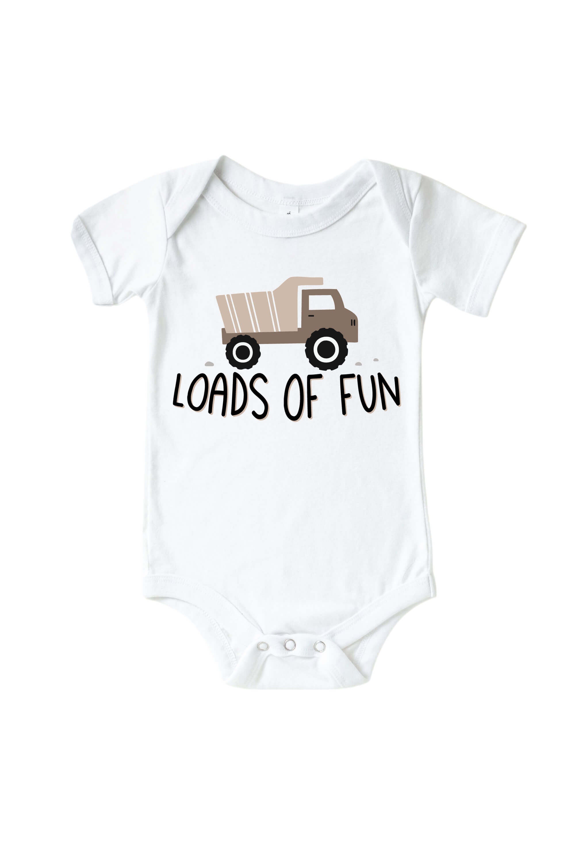 Loads Of Fun Graphic Bodysuit & Kids Tee | White