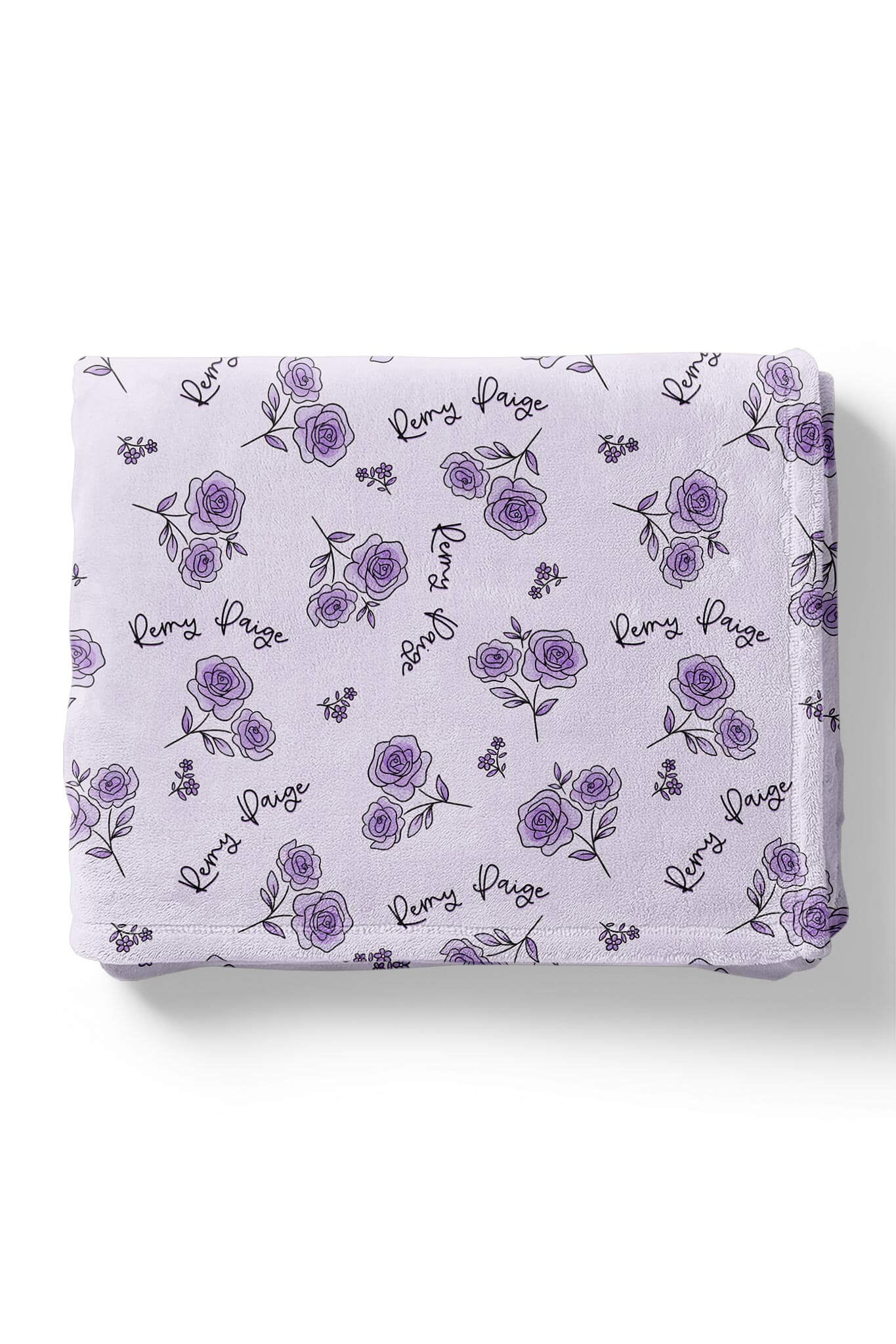 Personalized Kids Blanket | Amethyst Garden