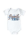 Howdy Y'all Blue Graphic Bodysuit & Kids Tee | White