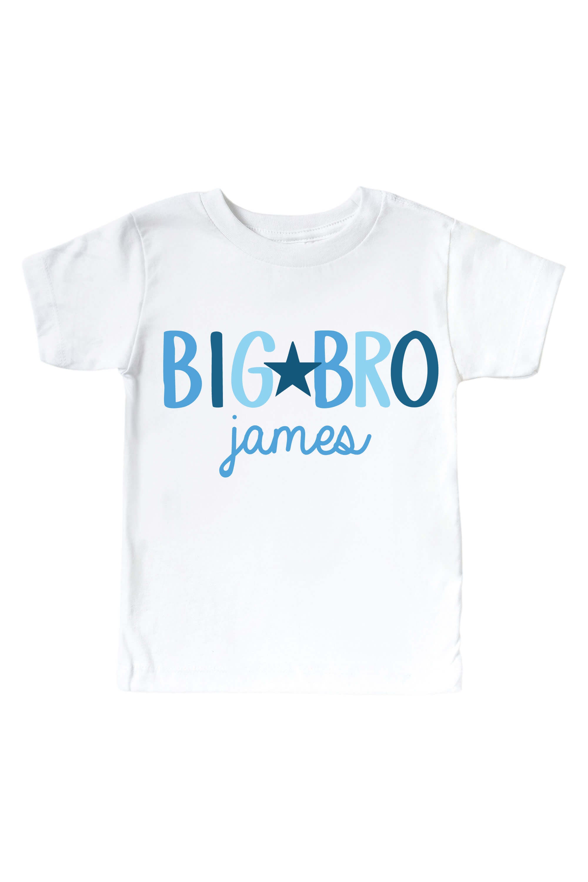 Personalized Promoted To Big Kids Graphic Tee | White