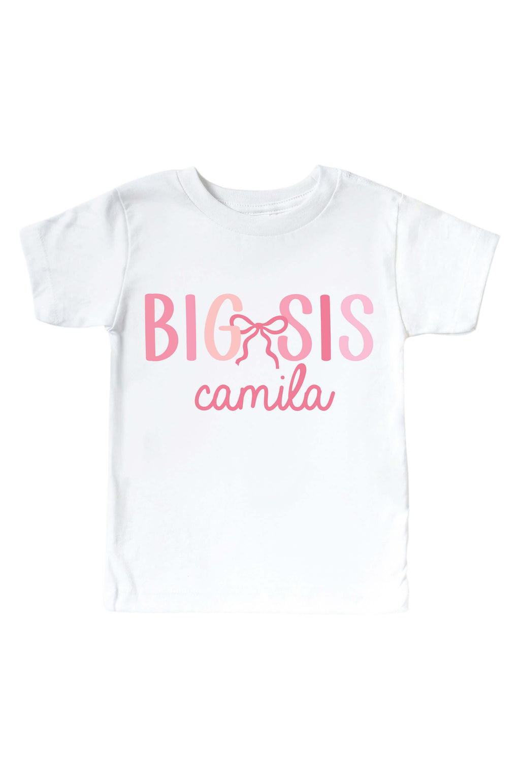 Personalized Promoted To Big Kids Graphic Tee | White