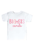Personalized Promoted To Big Kids Graphic Tee | White