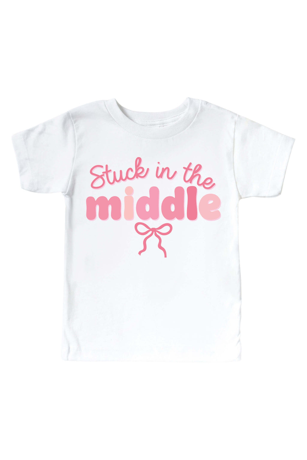 Stuck In The Middle Kids Graphic Tee | White