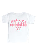 Stuck In The Middle Kids Graphic Tee | White