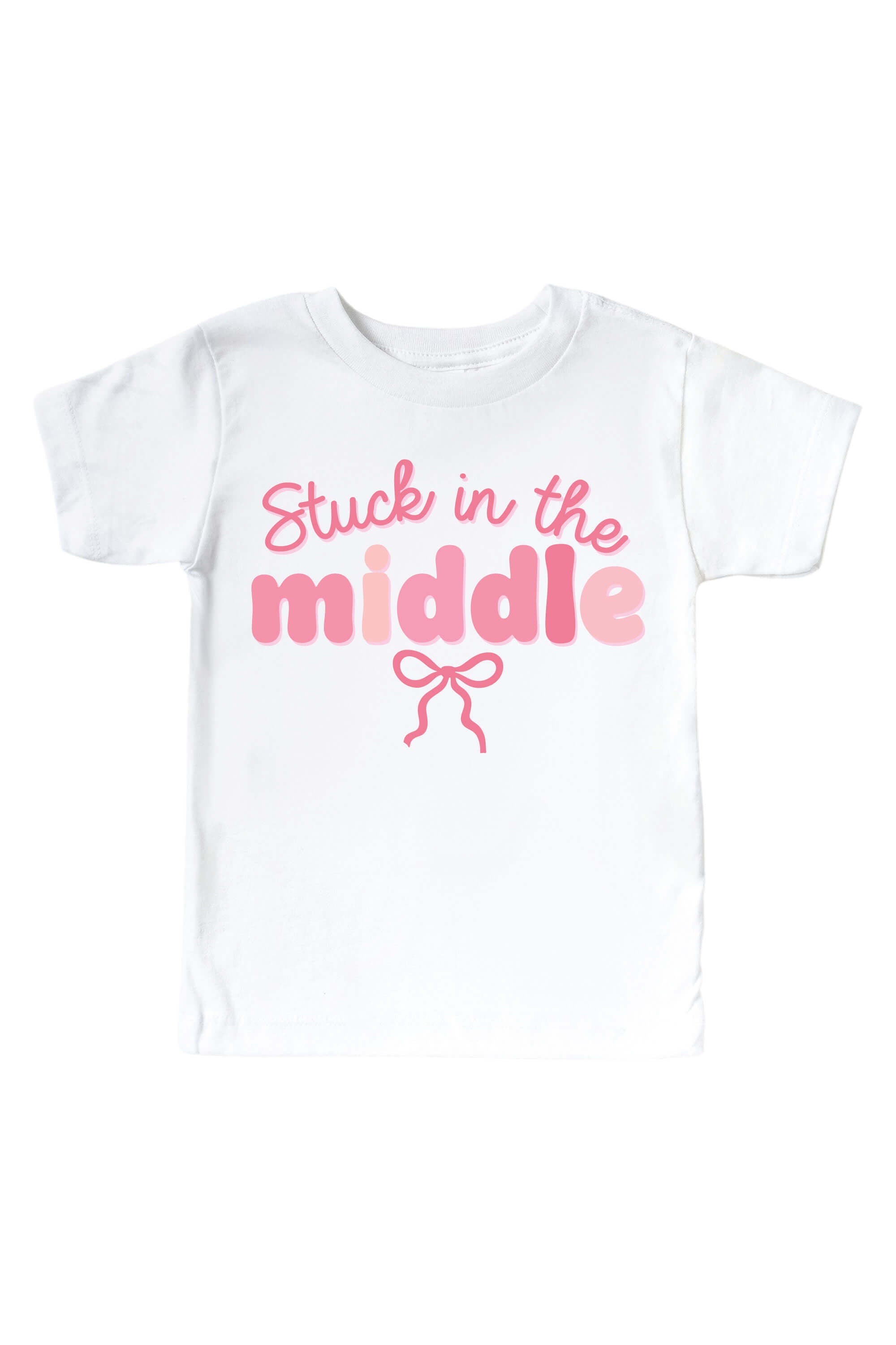 Stuck In The Middle Kids Graphic Tee | White