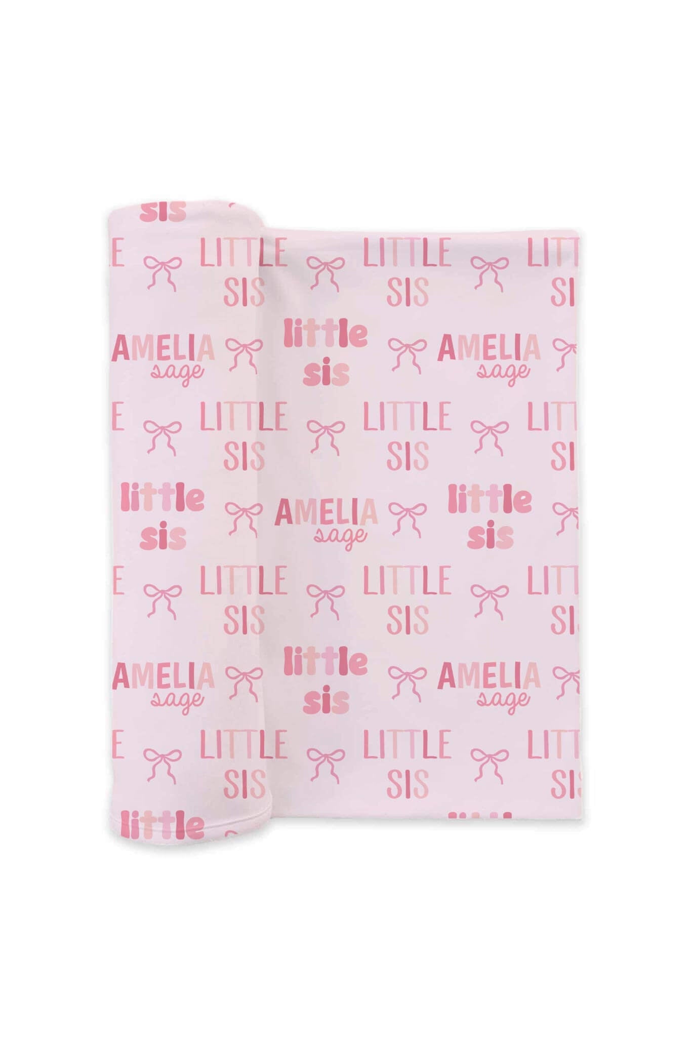 Personalized Swaddle Blanket | Little Sis