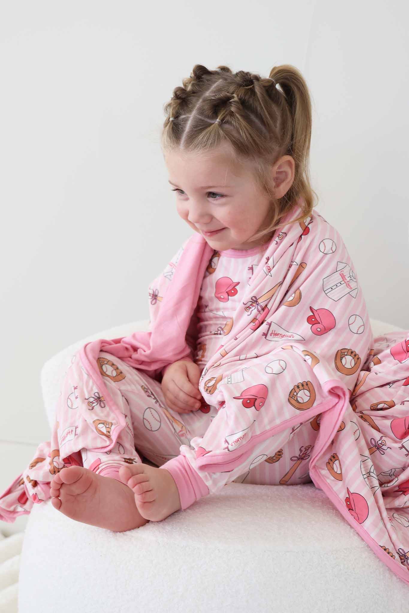 Ballpark Babes Double Sided Bamboo Blanket