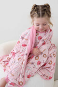 Ballpark Babes Double Sided Bamboo Blanket