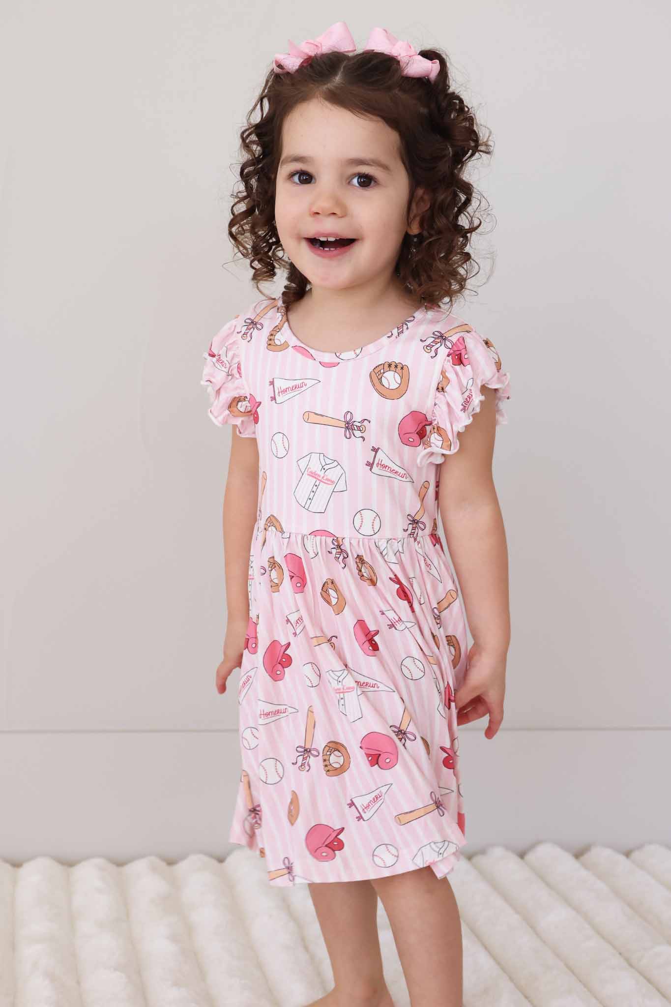 Ruffle Twirl Dress | Ballpark Babes