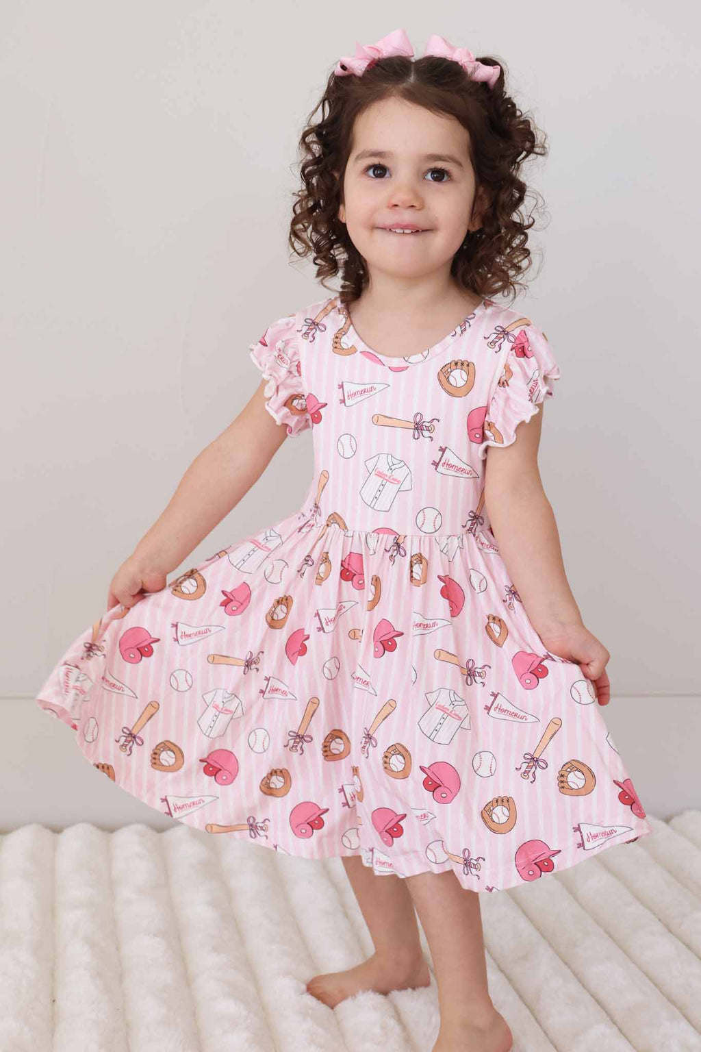 Ruffle Twirl Dress | Ballpark Babes
