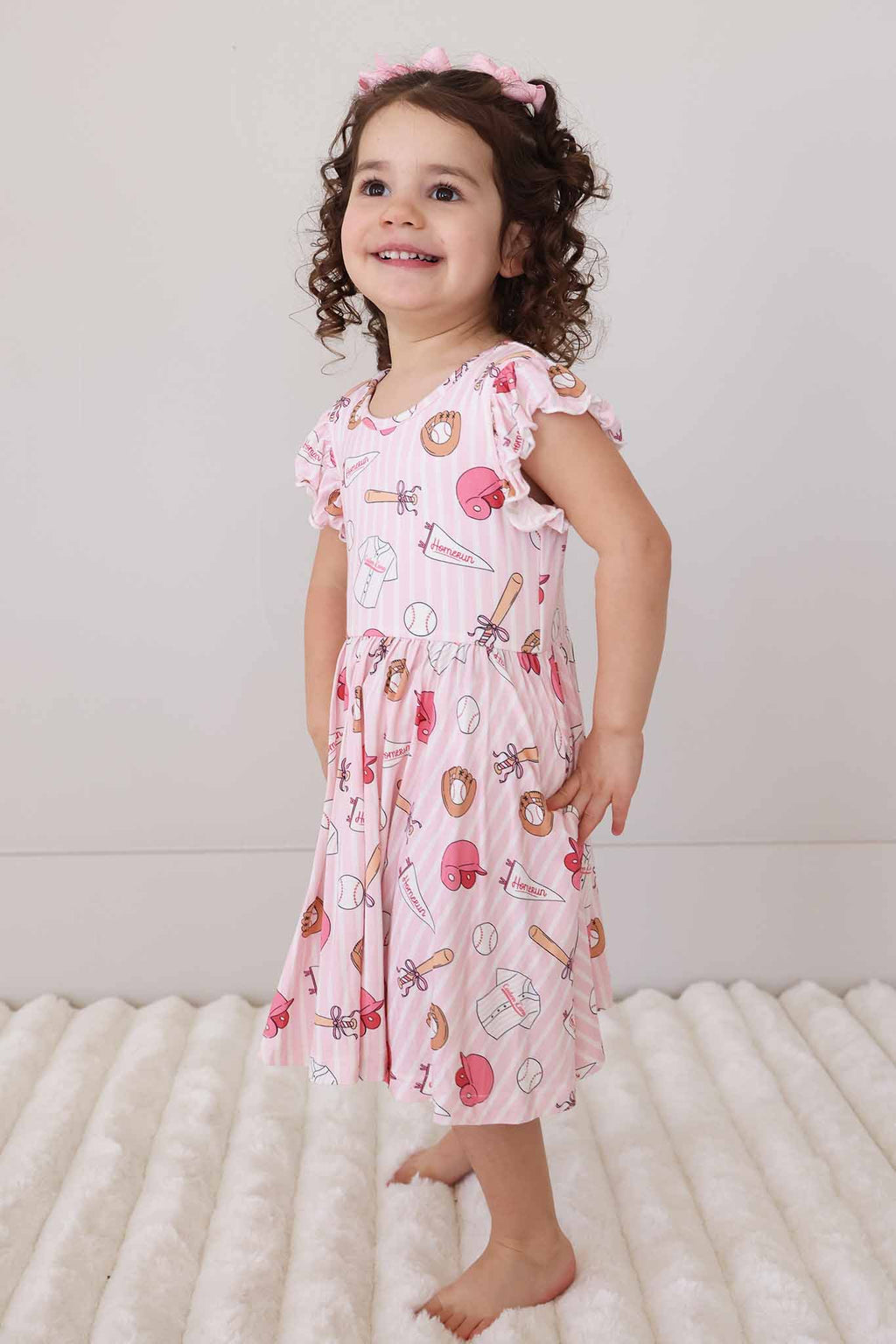 Ruffle Twirl Dress | Ballpark Babes