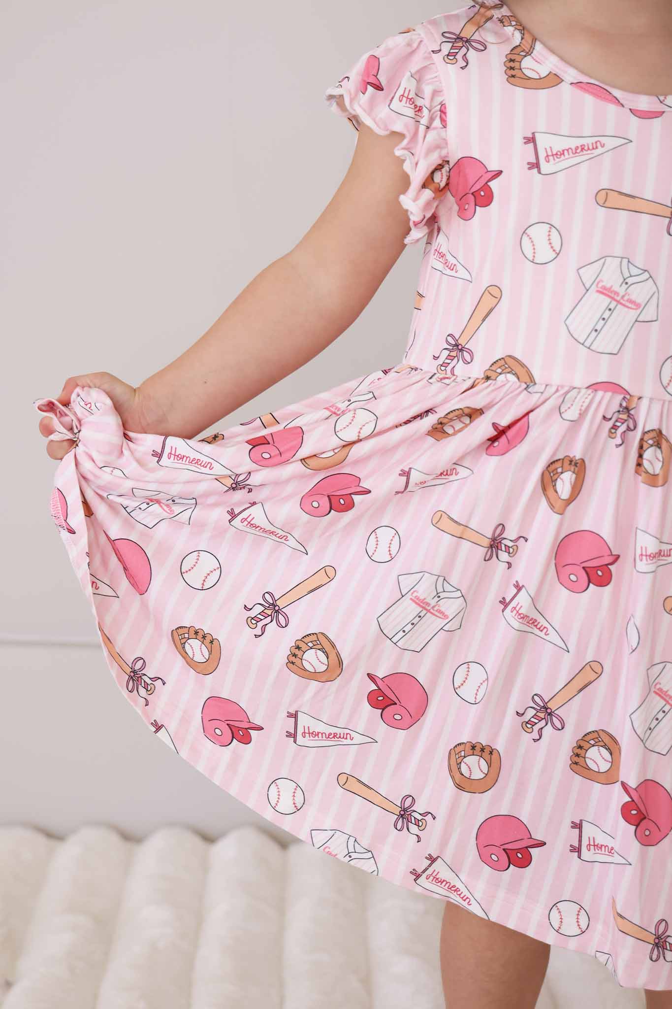 Ruffle Twirl Dress | Ballpark Babes