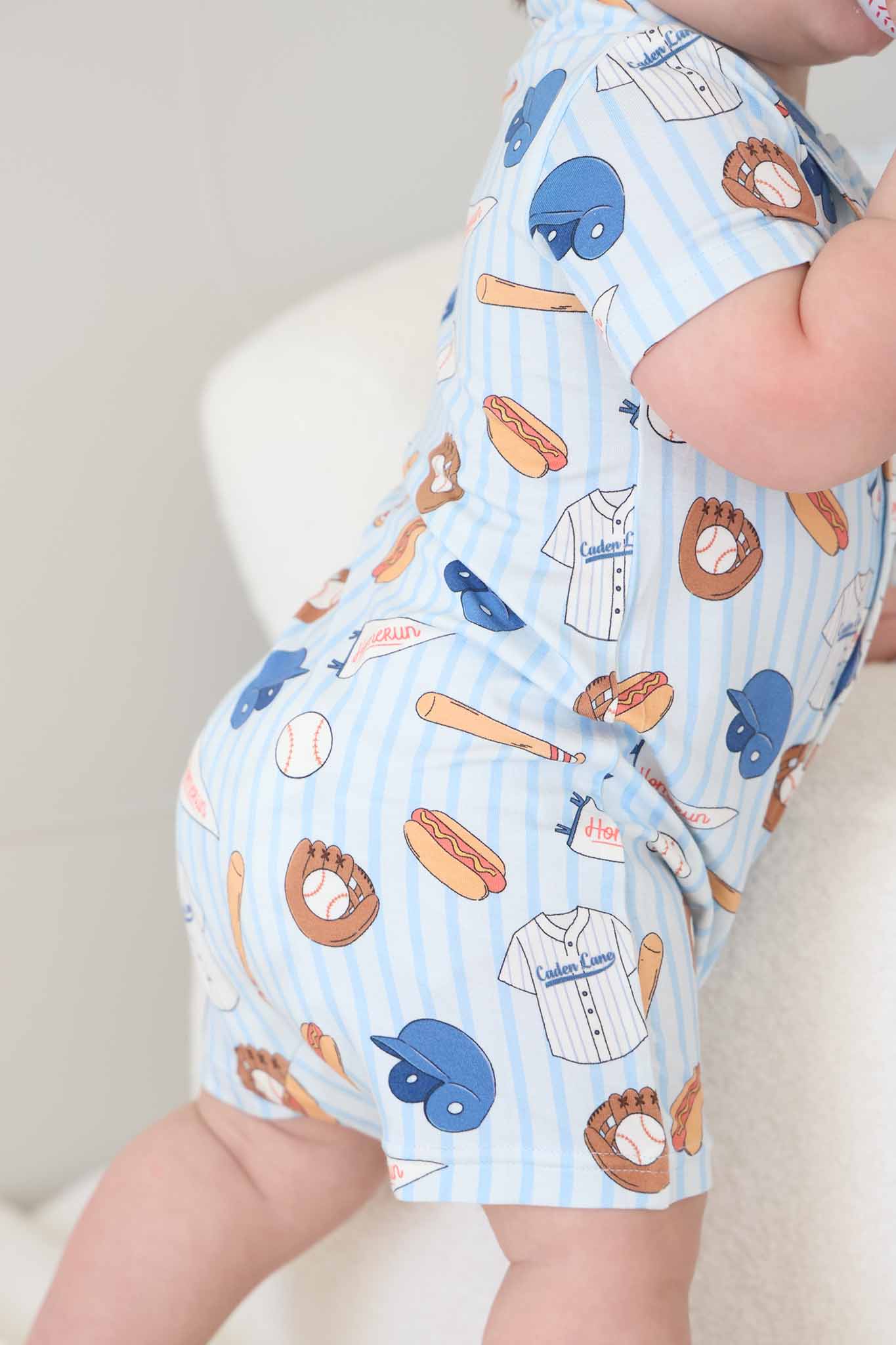 Ballpark Bros Button Romper
