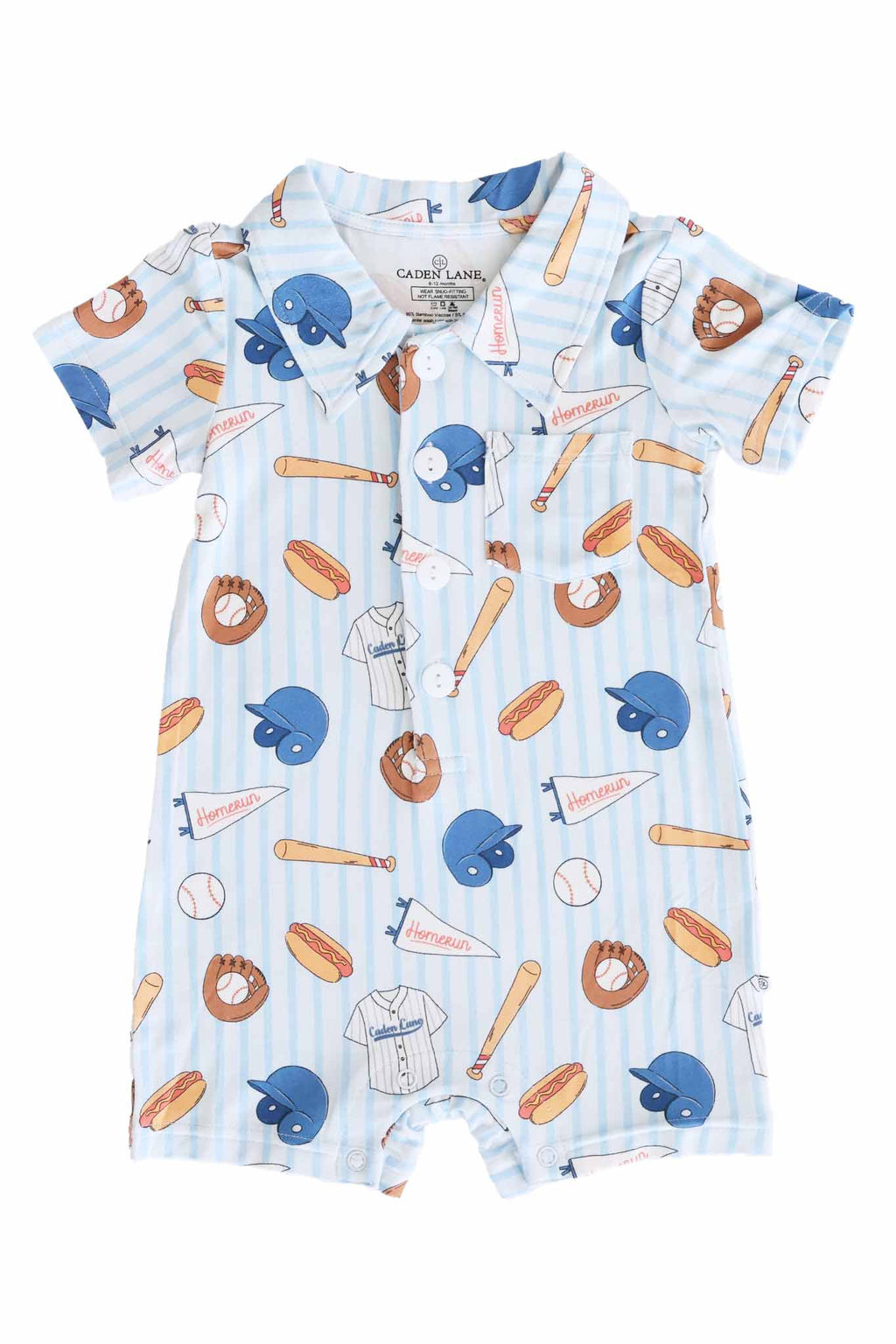 Ballpark Bros Button Romper