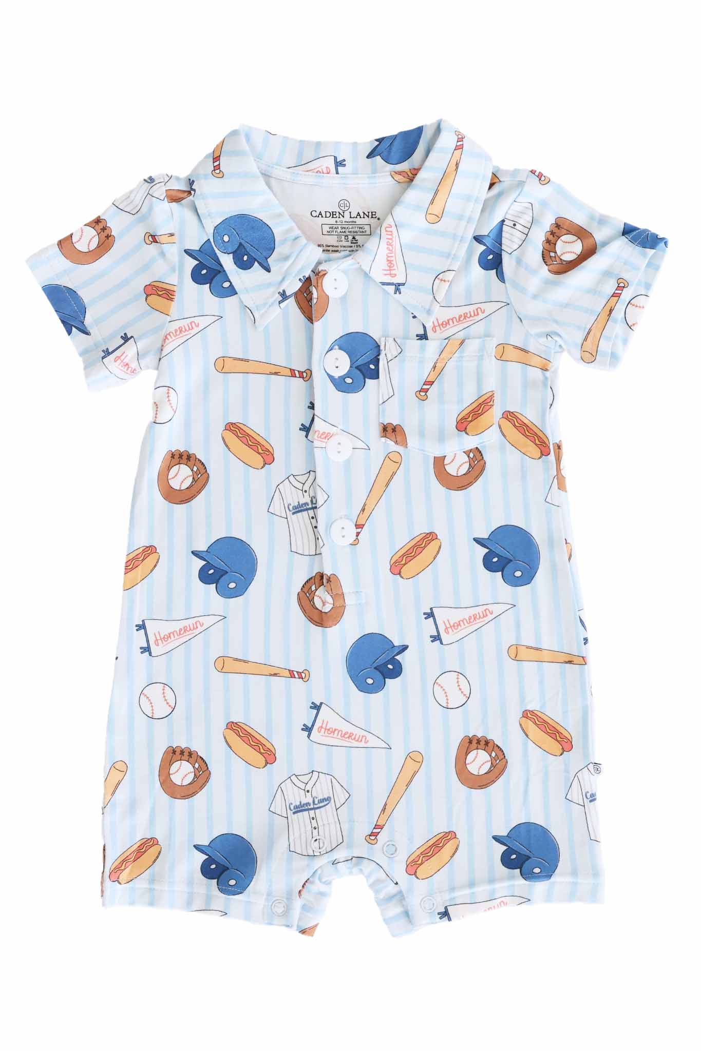 Ballpark Bros Button Romper