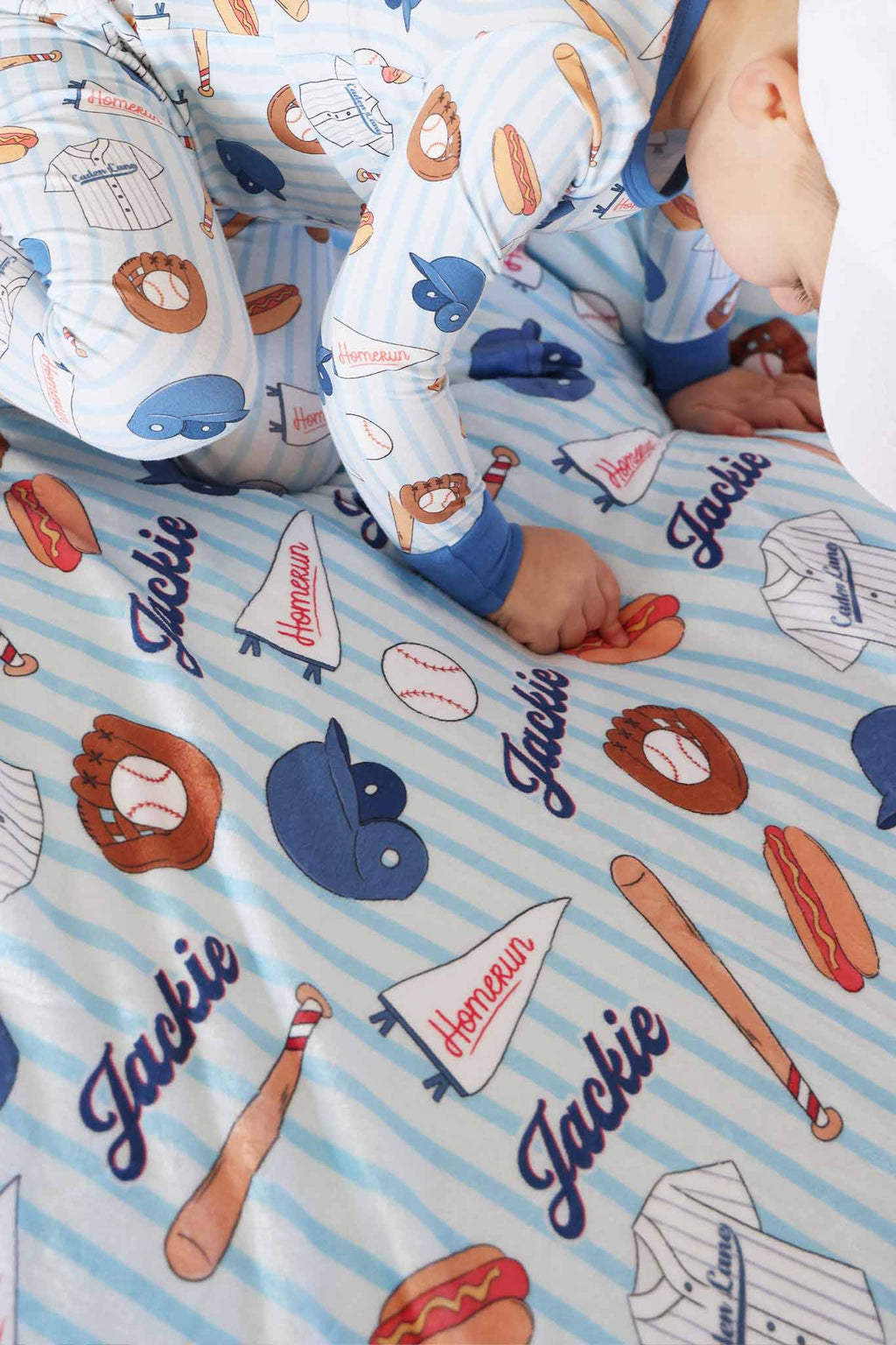 Ballpark Bros Personalized Kids Blanket