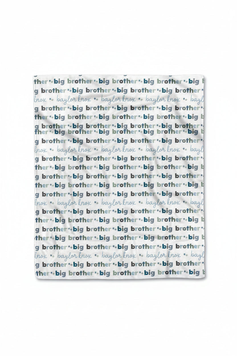 Personalized Kids Blanket | Big Sibling