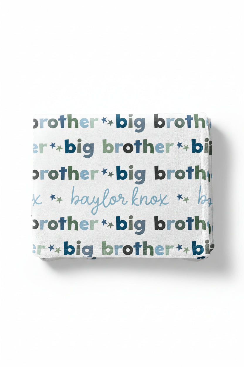 Personalized Kids Blanket | Big Sibling
