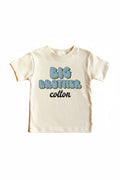 Personalized Big Brother Name Script Tee | Natural