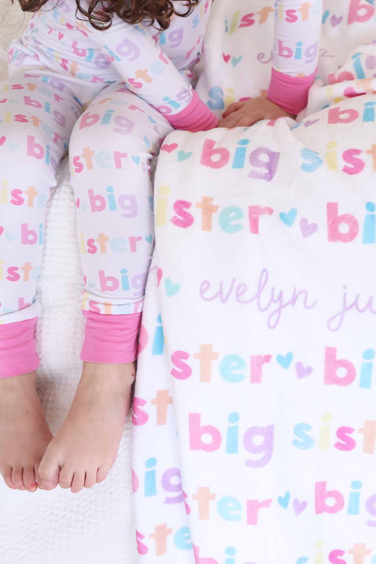 Personalized Kids Blanket | Big Sibling