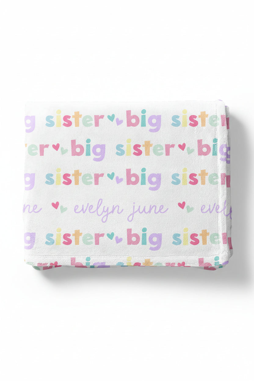 Personalized Kids Blanket | Big Sibling