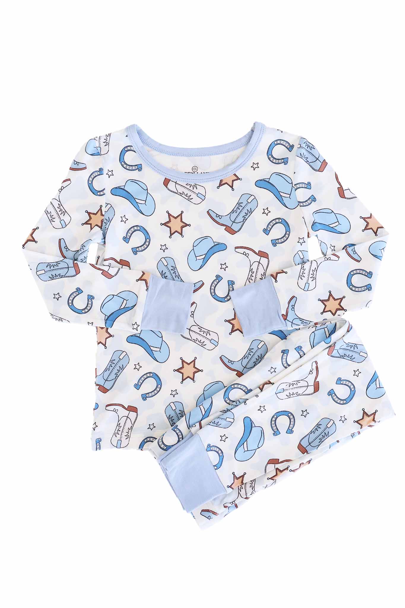 Rodeo Dreams Two Piece Pajama Set | Blue
