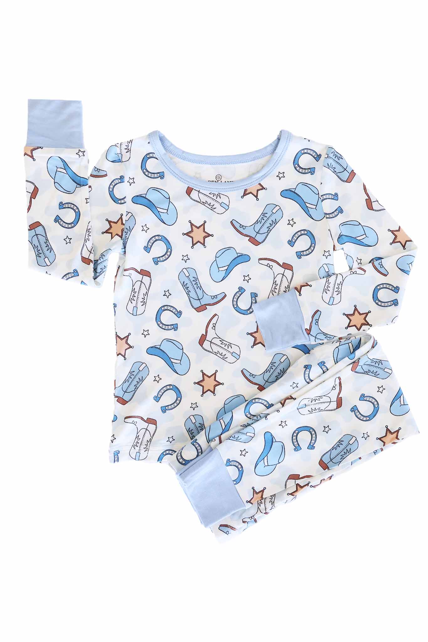Rodeo Dreams Two Piece Pajama Set | Blue