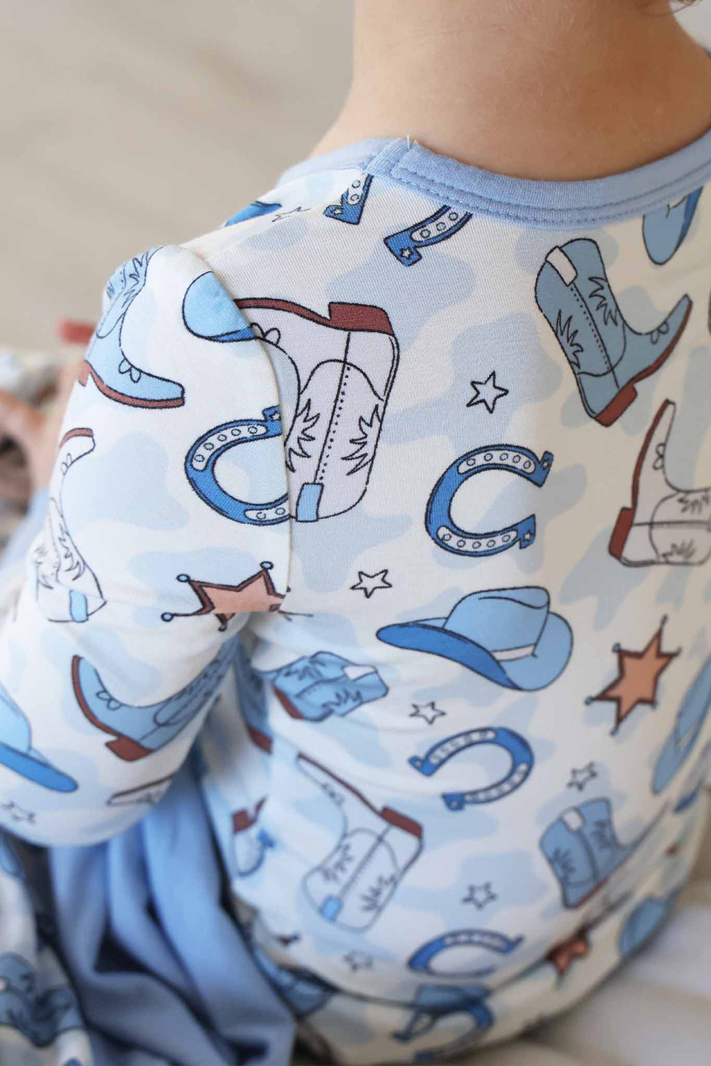 Rodeo Dreams Two Piece Pajama Set | Blue