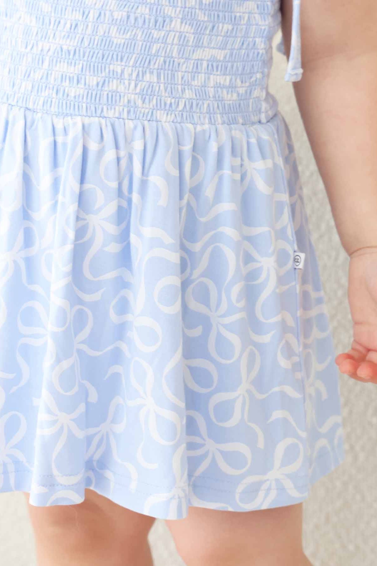 Smocked Twirl Bodysuit | Blue-tiful Bows
