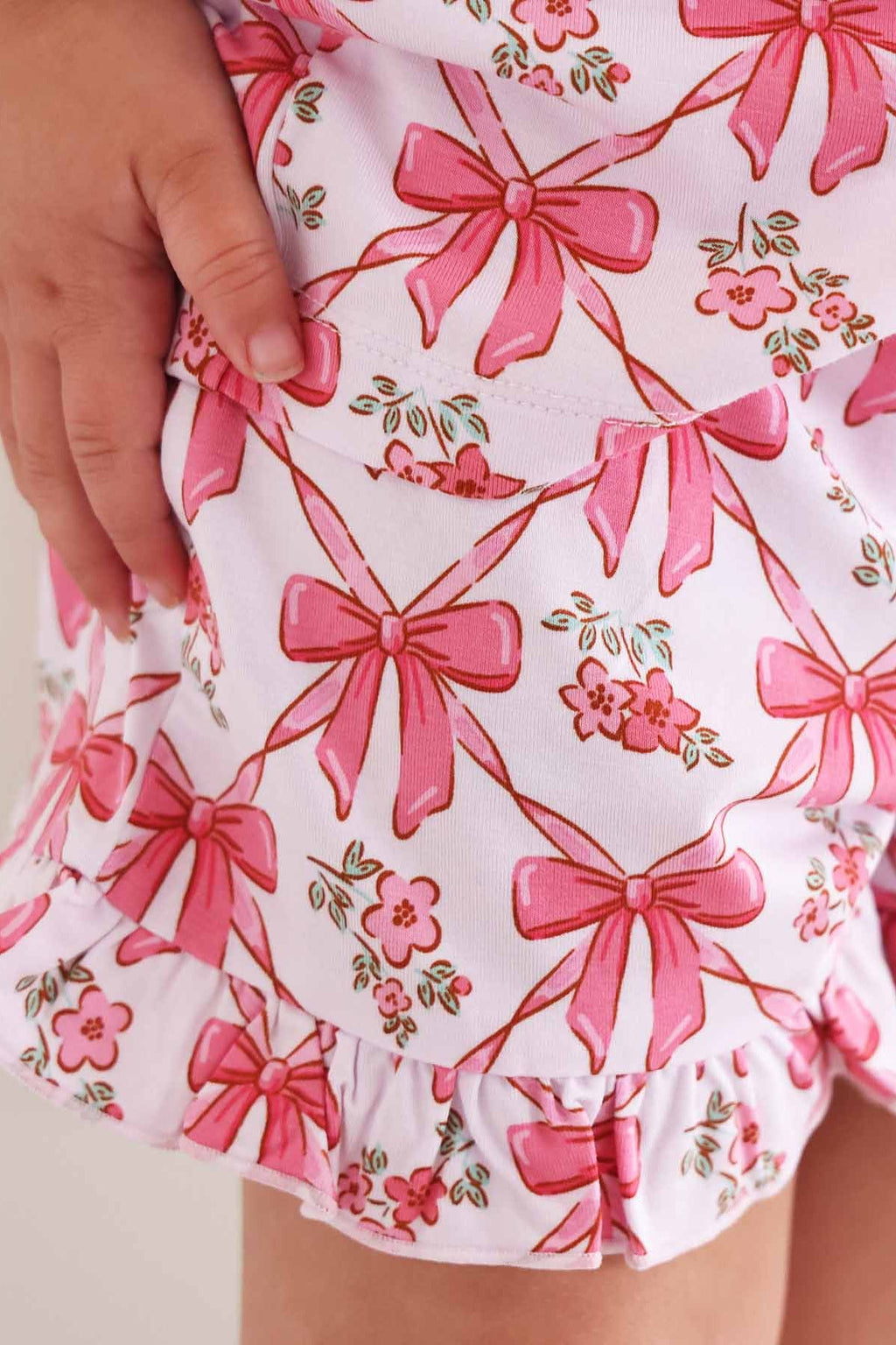 Two Piece Short Lounge Set | Bow Besties