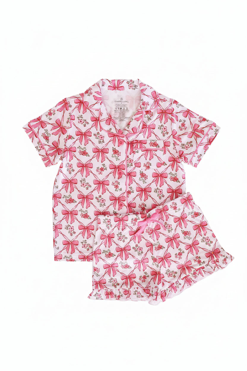 Girl's Two Piece Short Lounge Sets