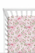 Bows in Bloom Crib Sheet
