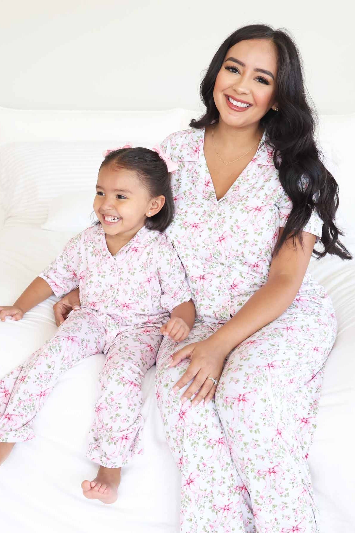 Women's Two Piece Flare Lounge Set | Bows in Bloom