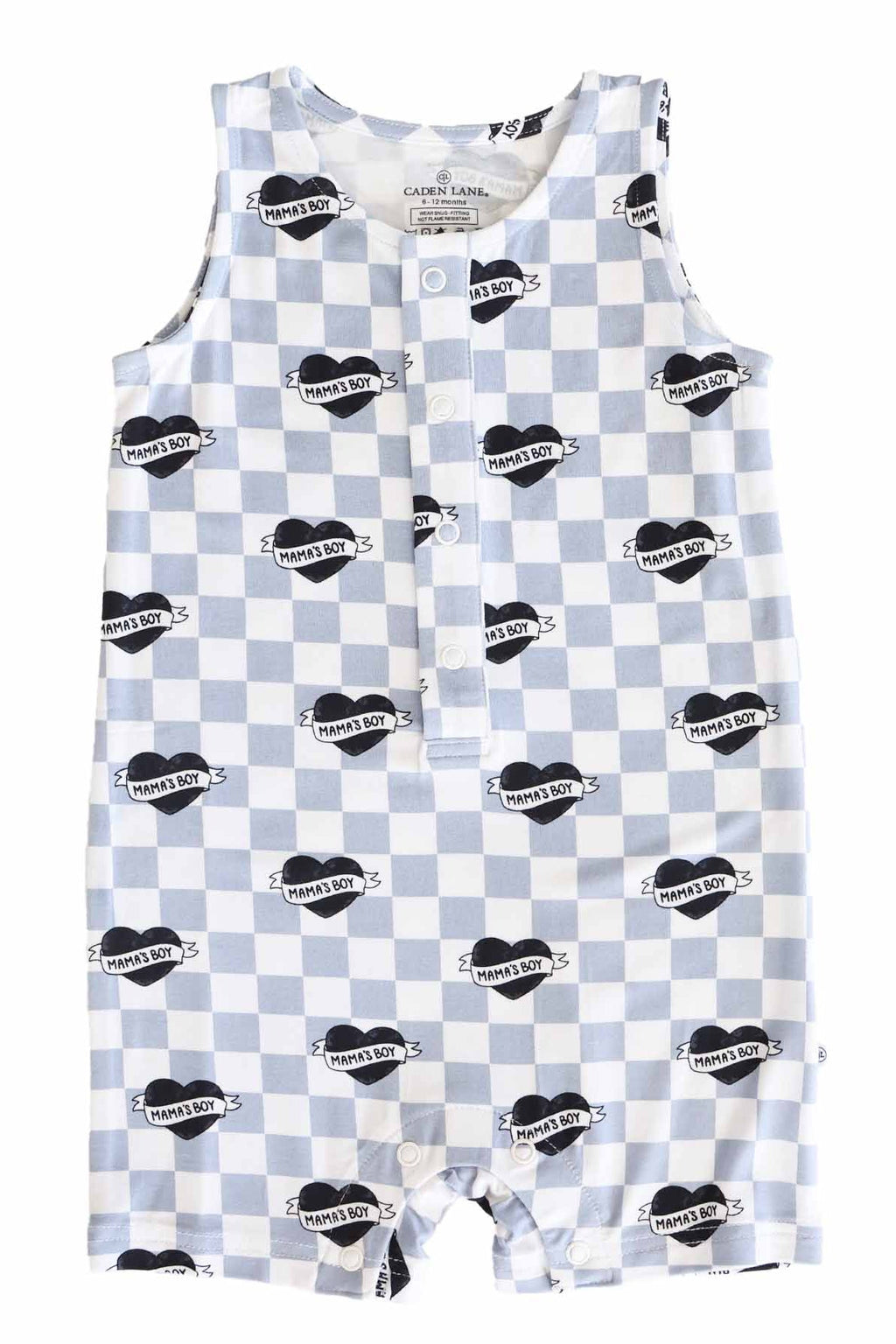 Sleeveless Snap Romper | Mama's Boy