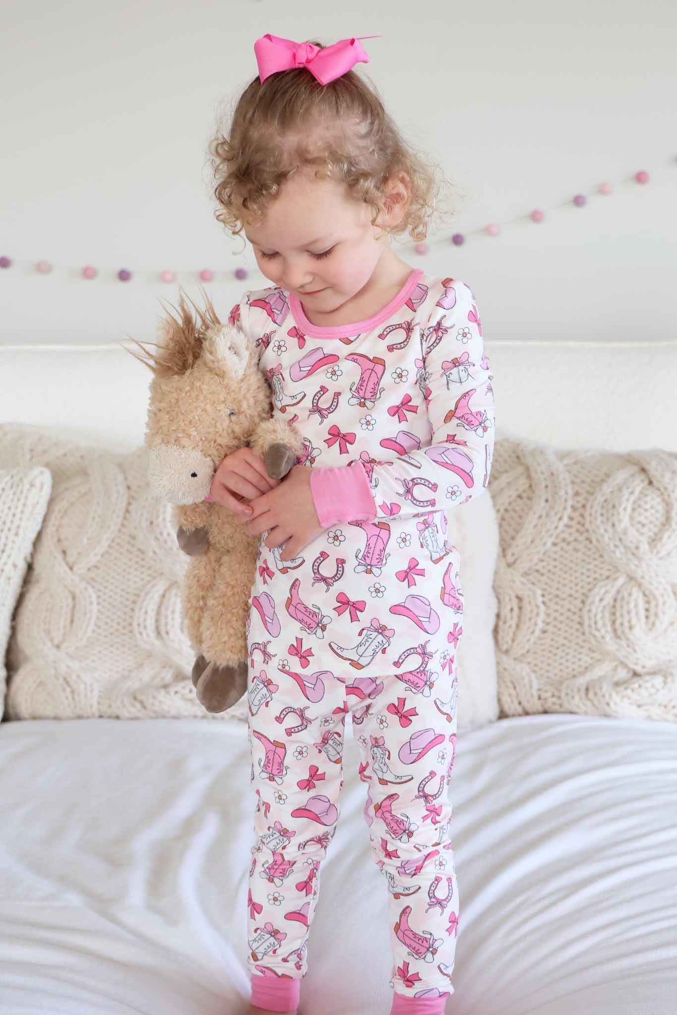 Rodeo Dreams Two Piece Pajama Set | Pink