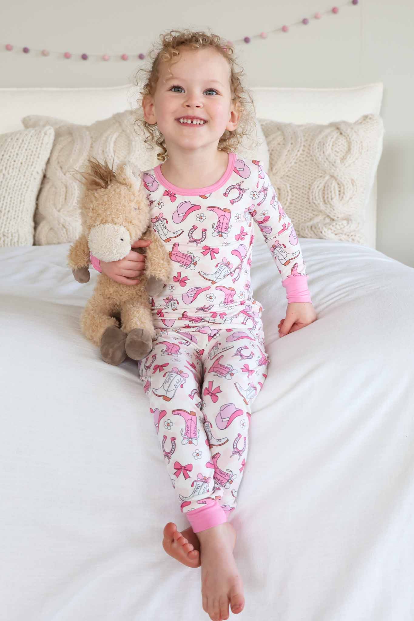 Rodeo Dreams Two Piece Pajama Set | Pink