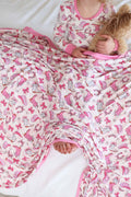 Rodeo Dreams Double Sided Bamboo Blanket | Pink