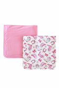 Rodeo Dreams 2pc Burp Cloth Set | Pink