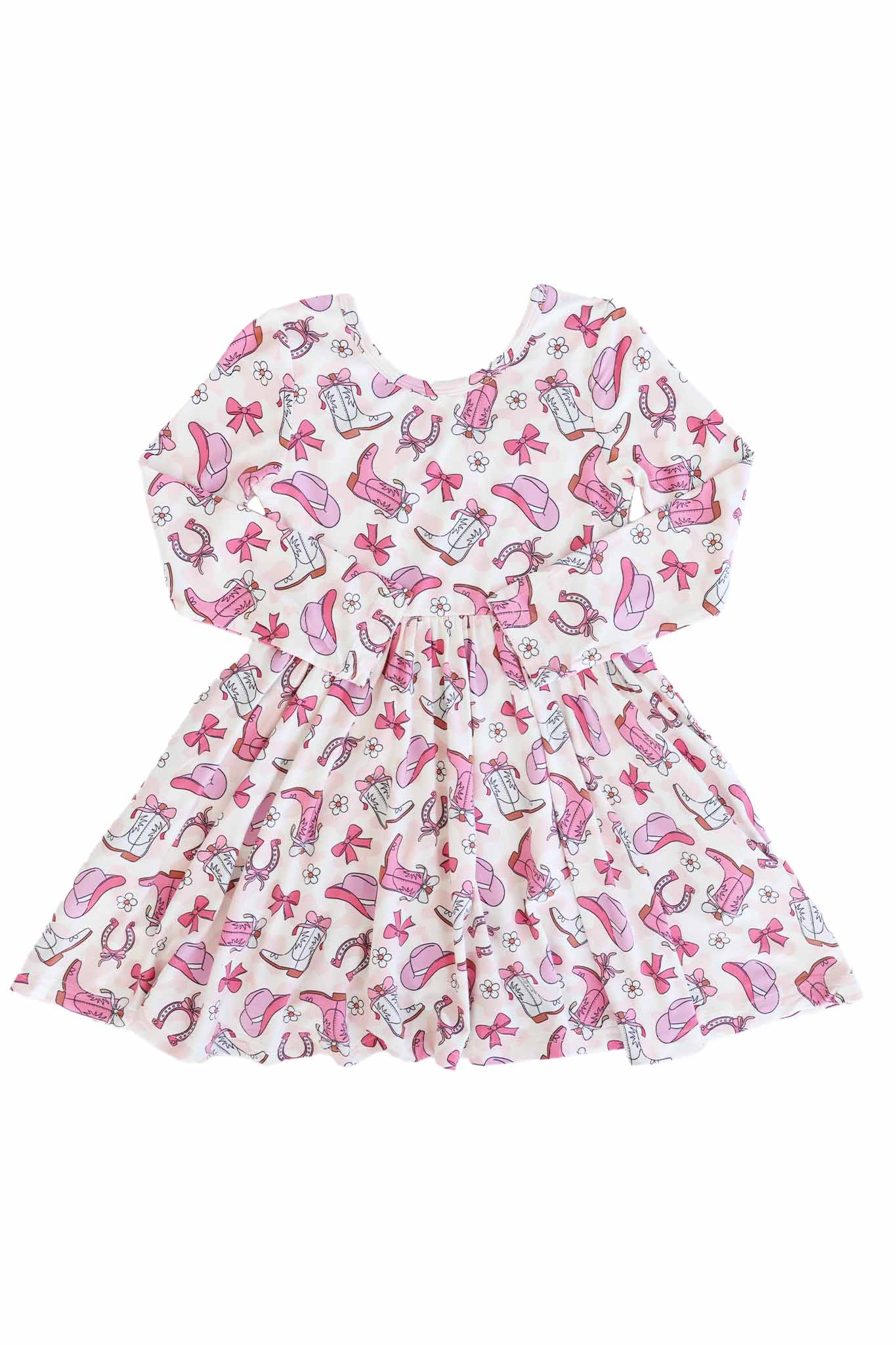 Long Sleeve Twirl Dress | Rodeo Dreams Pink