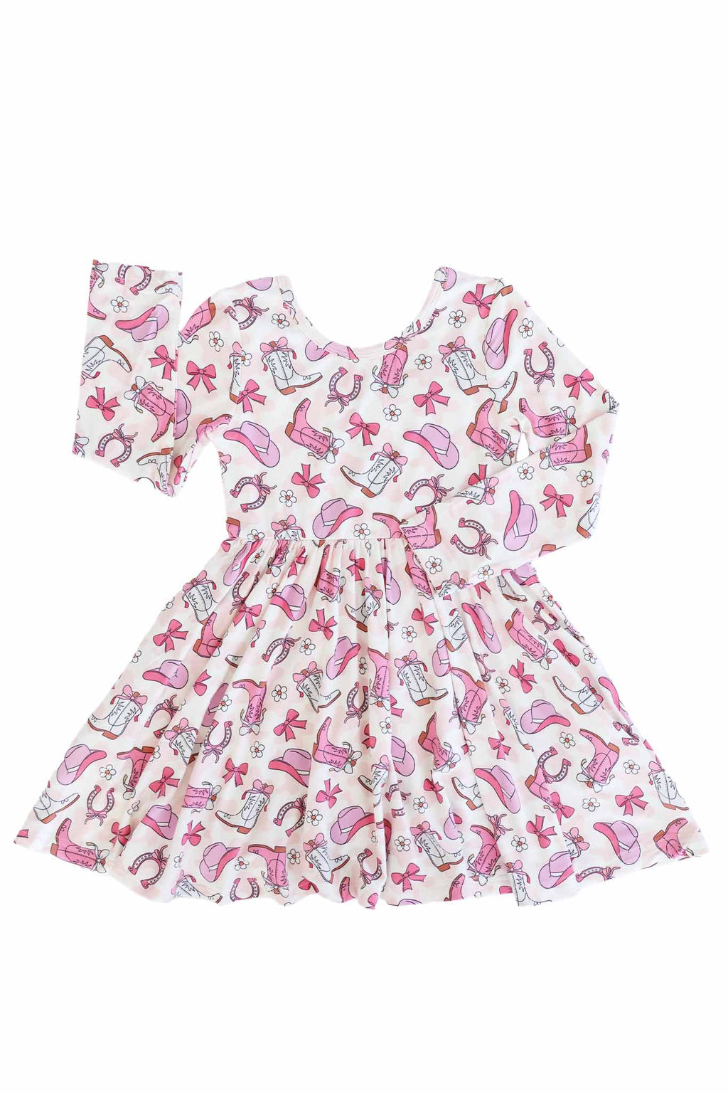 Long Sleeve Twirl Dress | Rodeo Dreams Pink