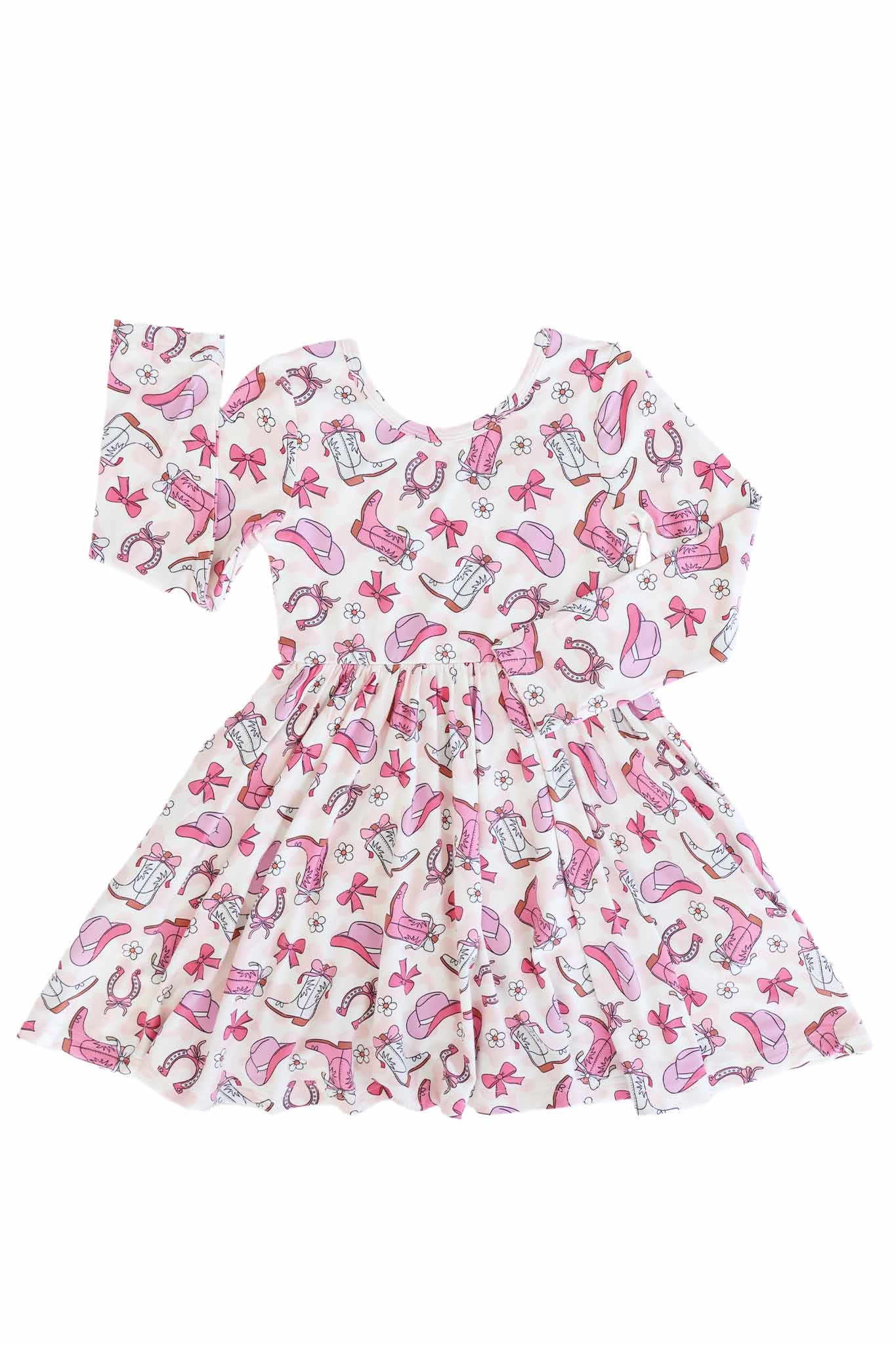 Long Sleeve Twirl Dress | Rodeo Dreams Pink